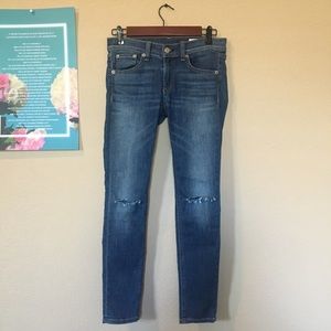 rag & bone lily dale capri ripped jeans